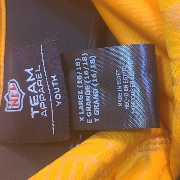 Boys Green Bay Packers Hooded Sweatshirt,  sx XL 16/18 - Picture 4 of 6